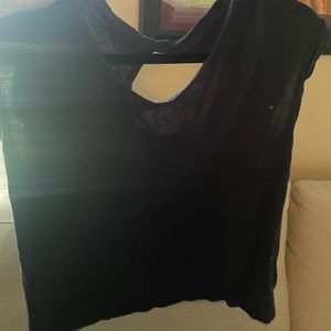 Wit & Wisdom Comfy Navy Blue Top